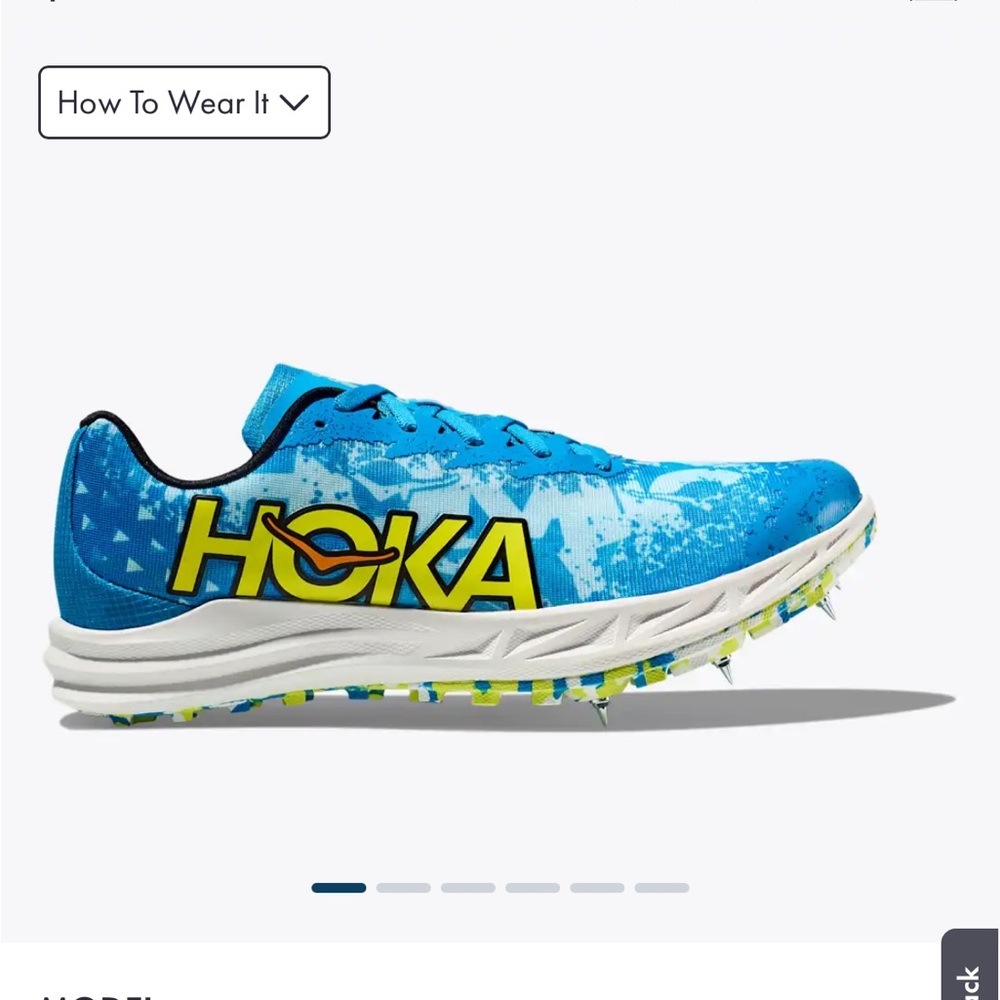 Never worn Hoka Vibrant Blue Athletic Shoes Crescendo XC